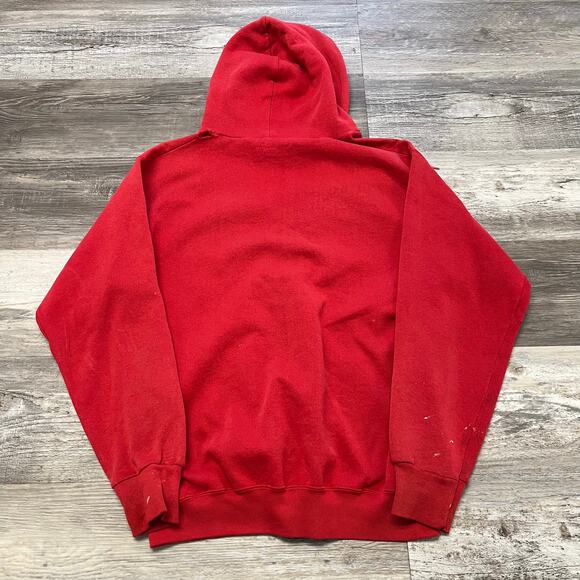 Vintage University of Las Vegas UNLV Rebels Red Mens L Collegiate Hoodie 90s - Picture 2 of 8